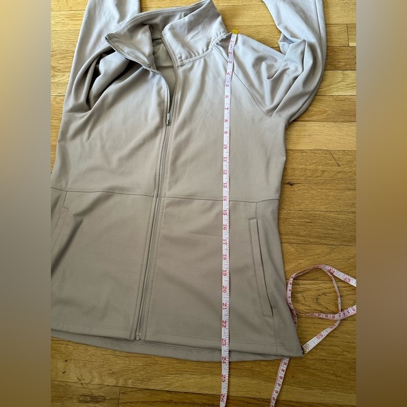 Women's Light Gray Zip-Up Jacket - Picture 5 of 5